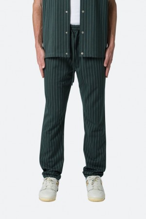 Green Mnml Pinstripe Drawcord Pants Pants & Chinos | UG56-G7XA